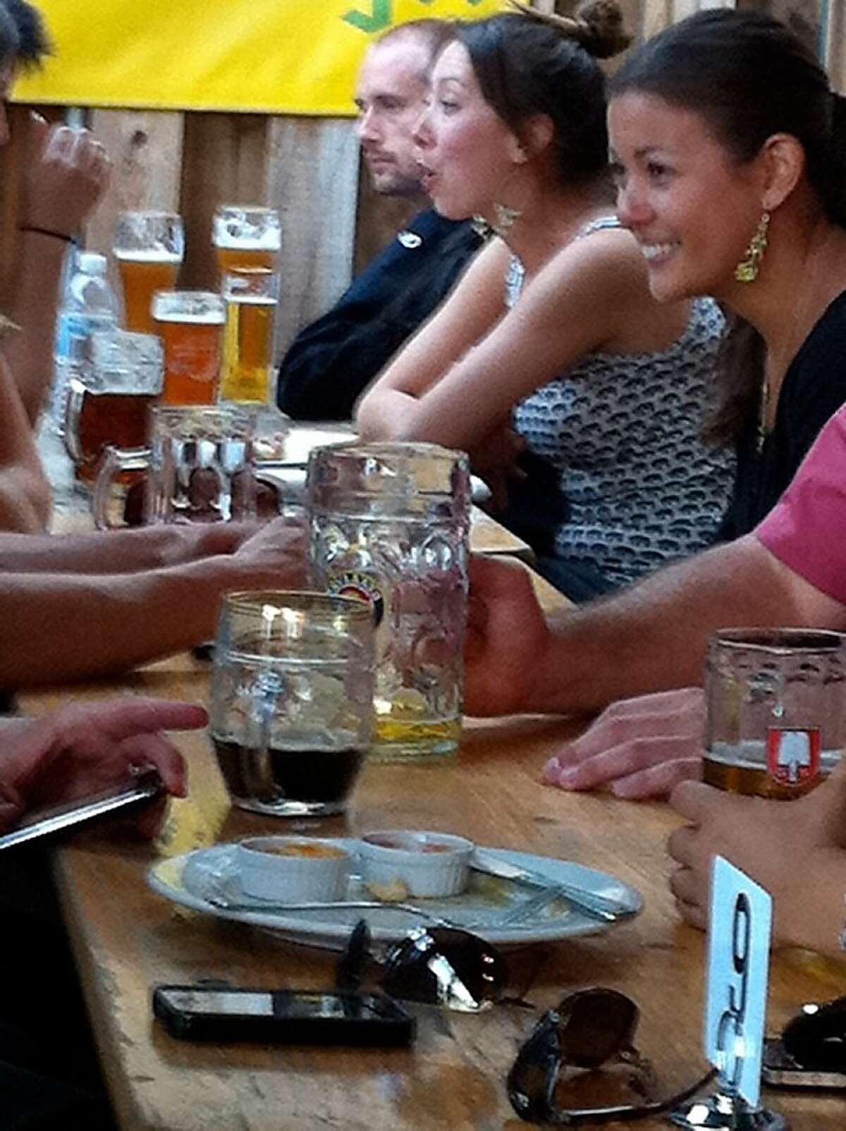 The steins collect Bay Area beer gardens