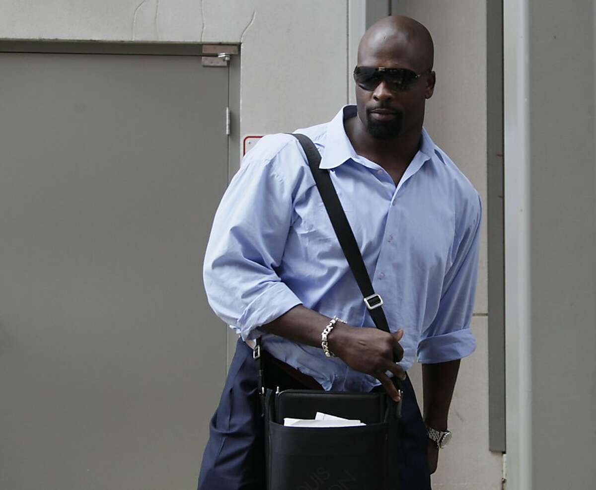 Vonnie Holliday with the Washington Redskins leaves the NFL Players Association, Wednesday, July 20, 2011, in Washington, as talks to end the NFL lockout continued.