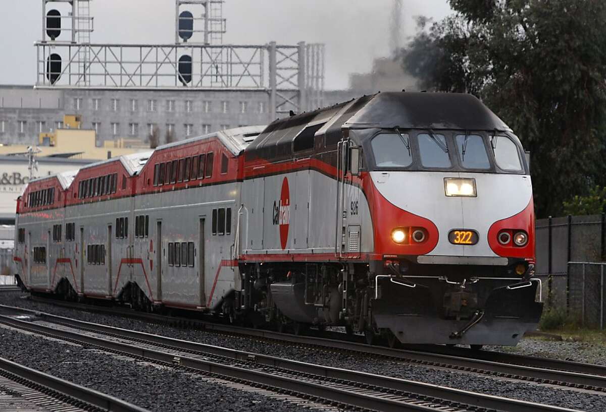 A southbound Baby Bullet train departs from the Caltrain station in San Francisco, Calif., on Wednesday, Dec. 22, 2010. Caltrain will start operating the Baby Bullet express service on weekends beginning Jan. 1 for a trial period.