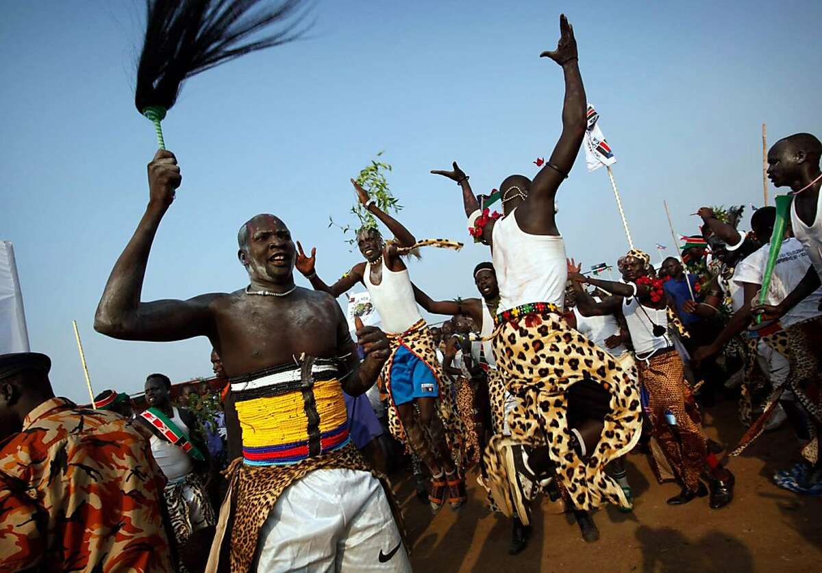 South Sudan raises its flag