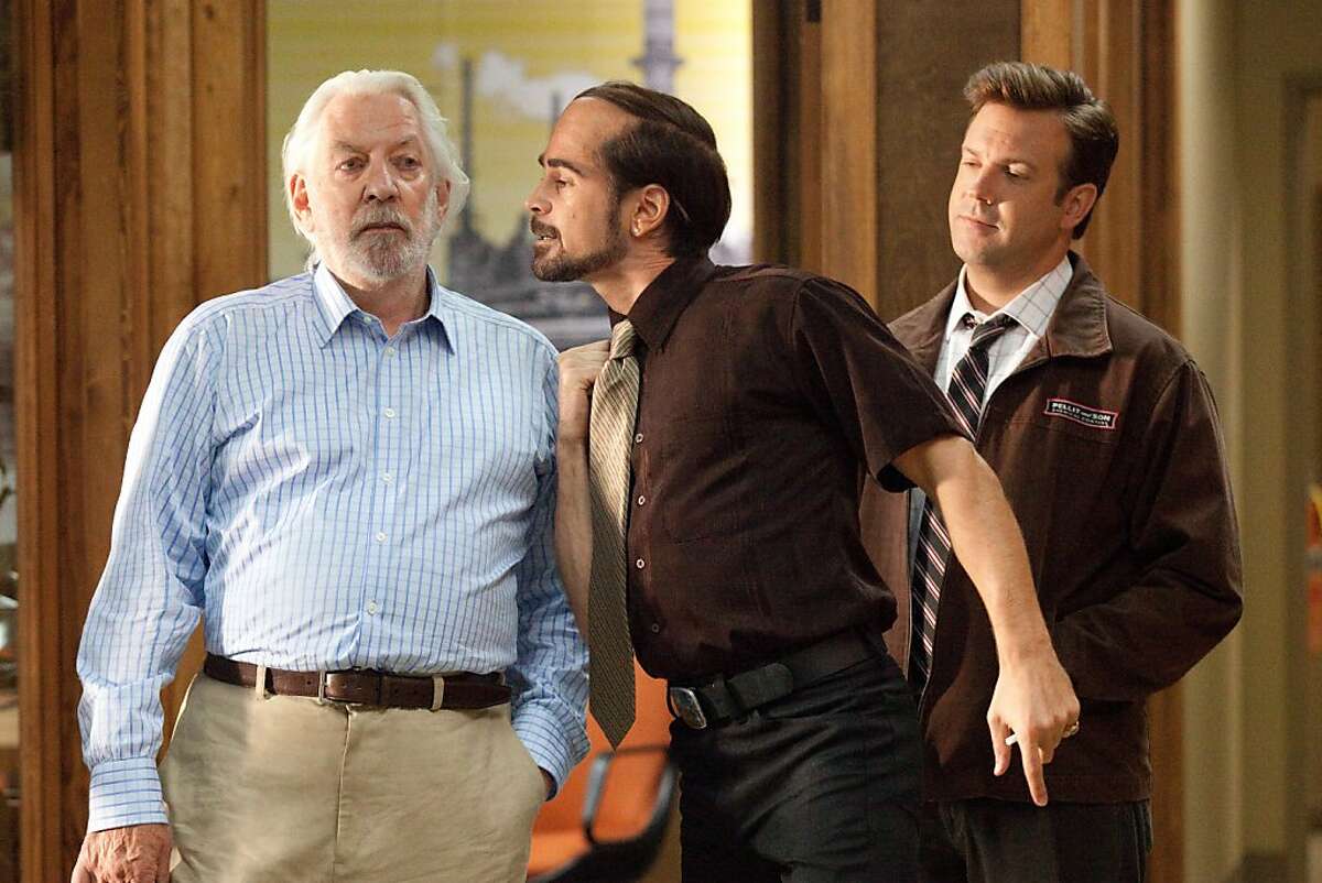 "Horrible Bosses": Donald Sutherland, Colin Farrell and Jason Sudeikis.