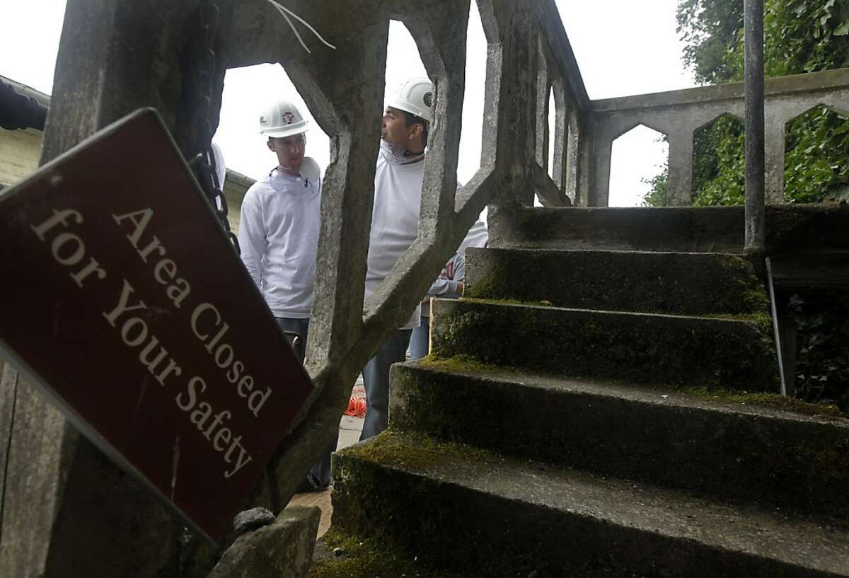Cal State Chico students restore Alcatraz stairs