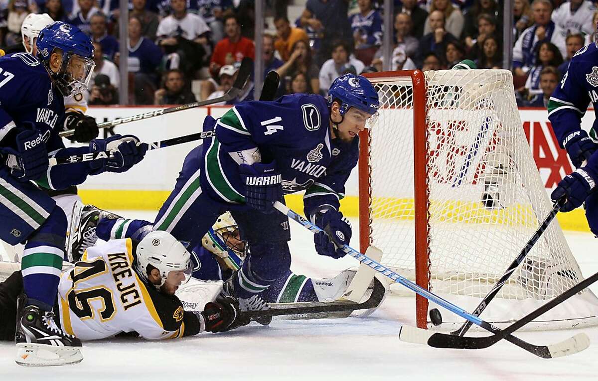 June 1, 2011; Vancouver, BC, CANADA; Boston Bruins goalie Tim