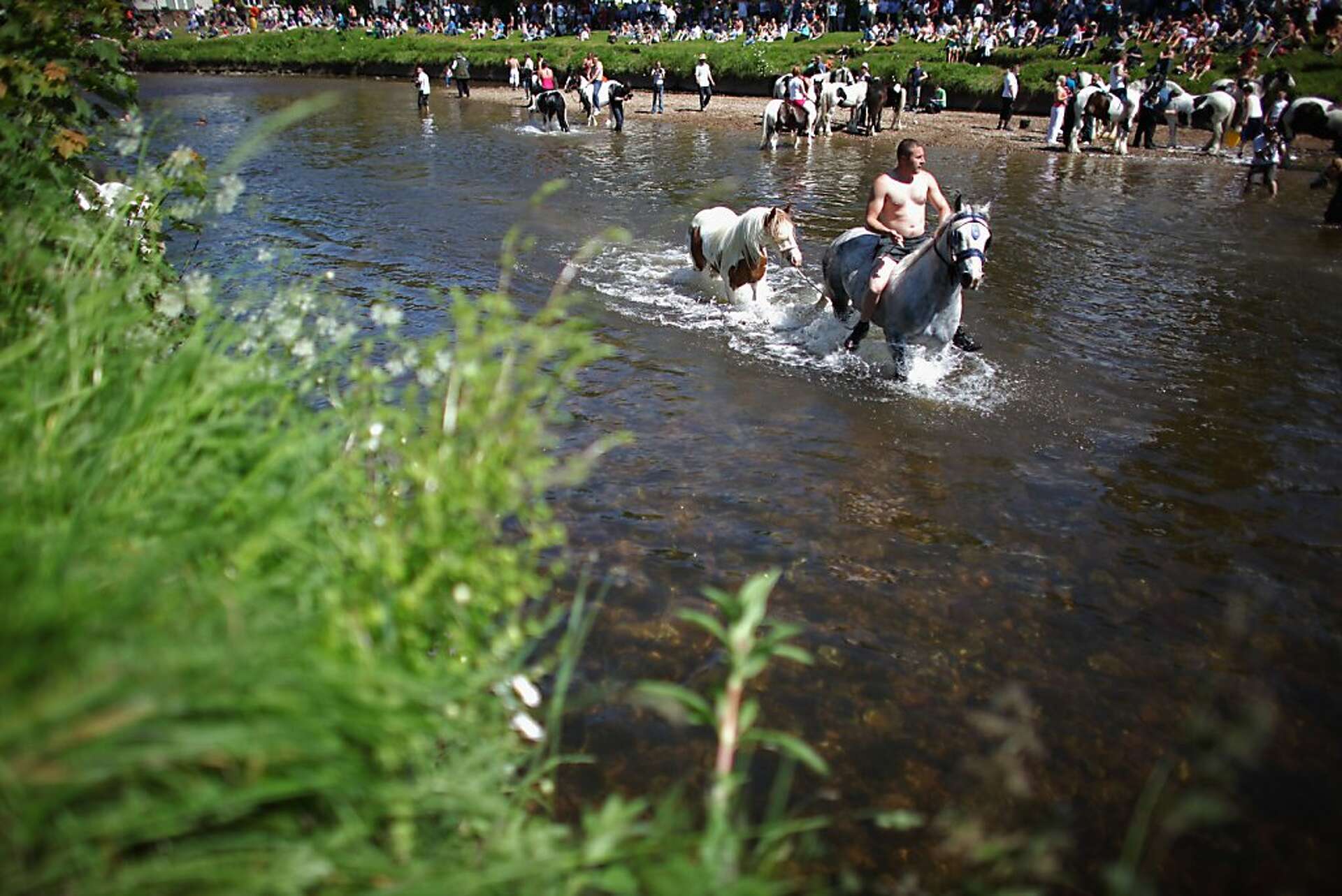 Riding the 'mad mile' at the Appleby Horse Fair