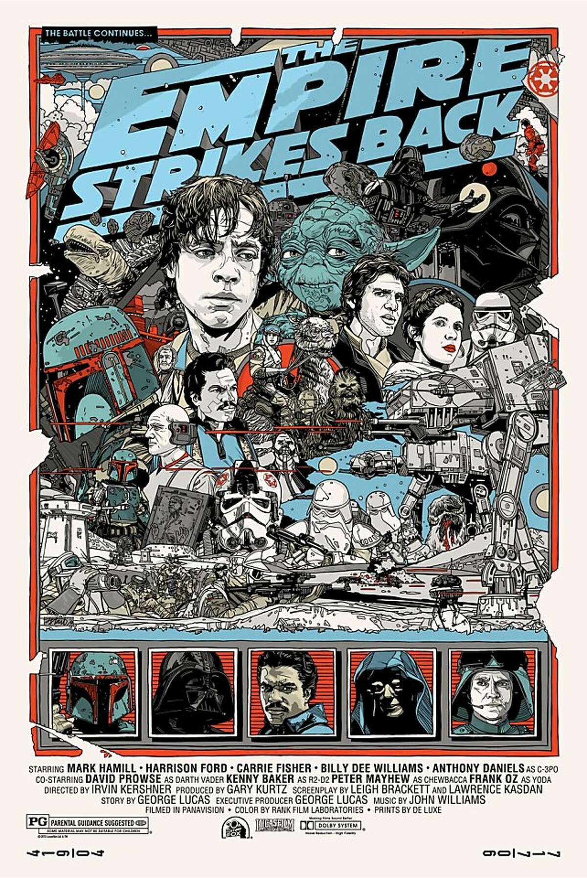 Poster from "The Empire Strikes Back," part of Mondo's "Star Wars" series.