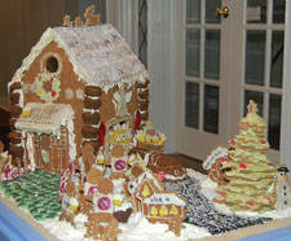 Izzi B's wholesale bakery in Norwalk entered a gingerbread house in the Stamford Nature Center's exhibit.
