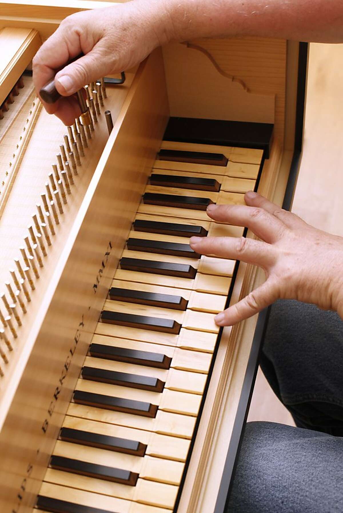 Harpsichord maker finds work, results satisfying