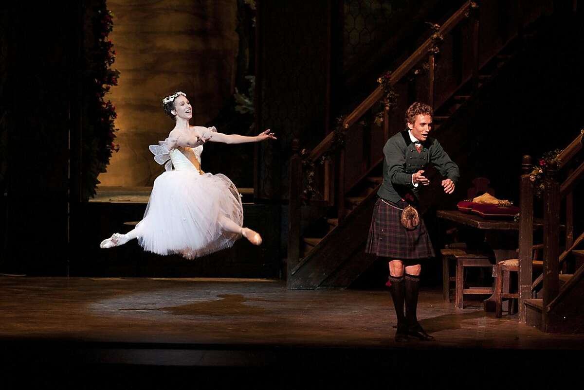 The Royal Danish Ballet performs at Zellerbach Hall at UCB on Tuesday, May 31, 2011. "La Sylphide" Caroline Cavallo and Mads Blangstrup.