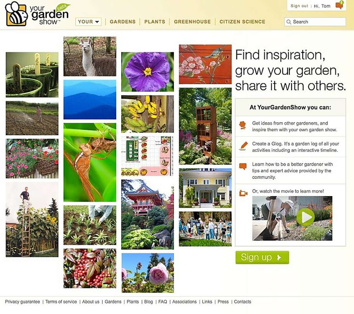 Social networking sites for gardeners