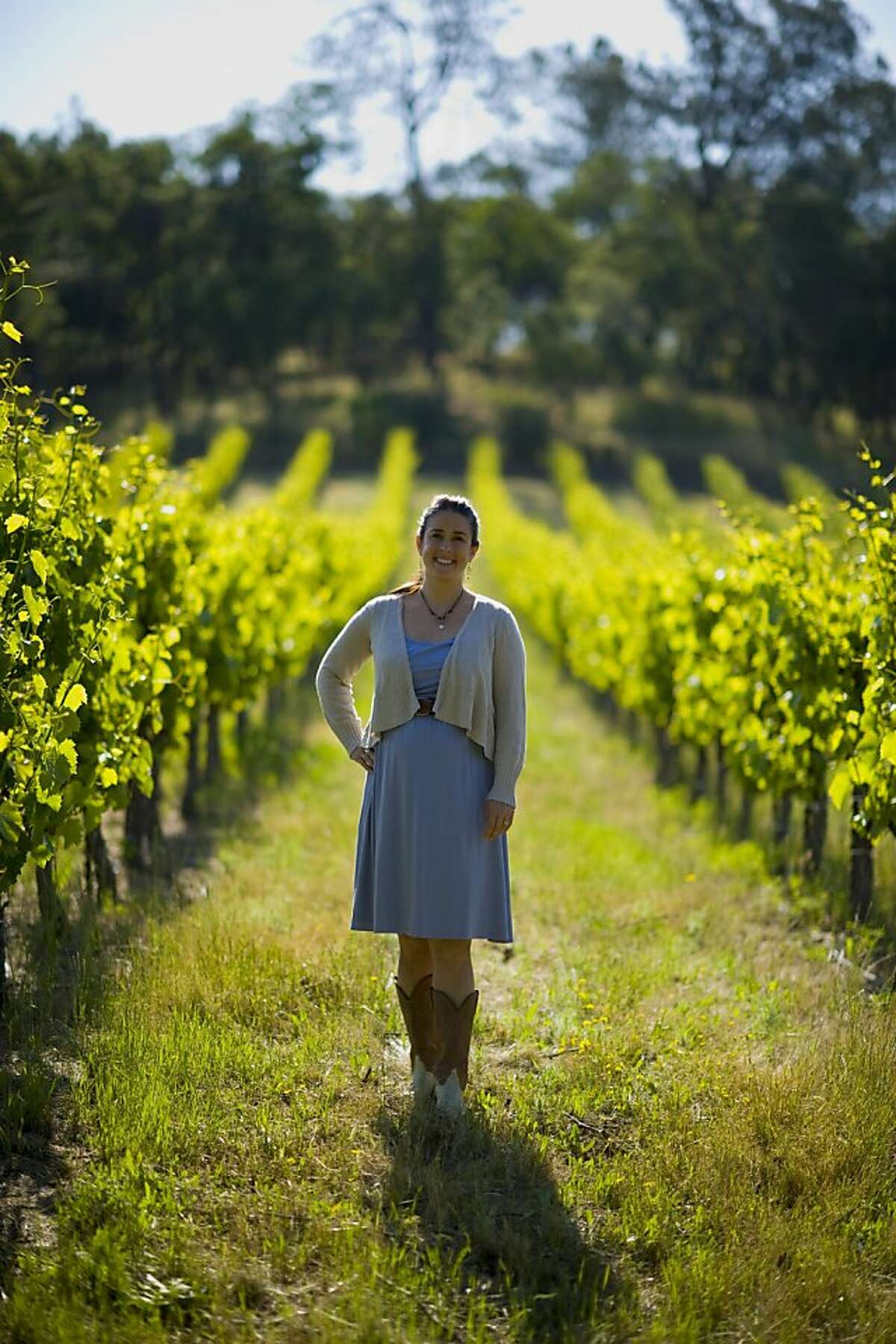 David Girard Vineyards winemaker Mari Wells Coyle in the vineyards of the winery where she works.