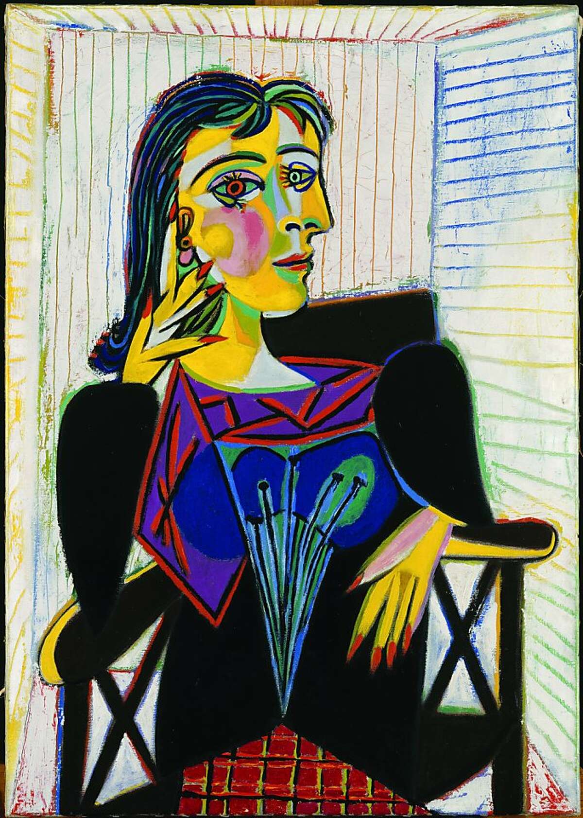 "Portrait of Dora Maar" (1937) Oil on canvas by Pablo Picasso Mus?e National Picasso, Paris