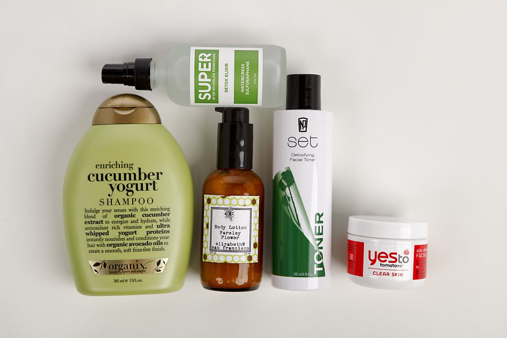 Fresh vegetable-based beauty products