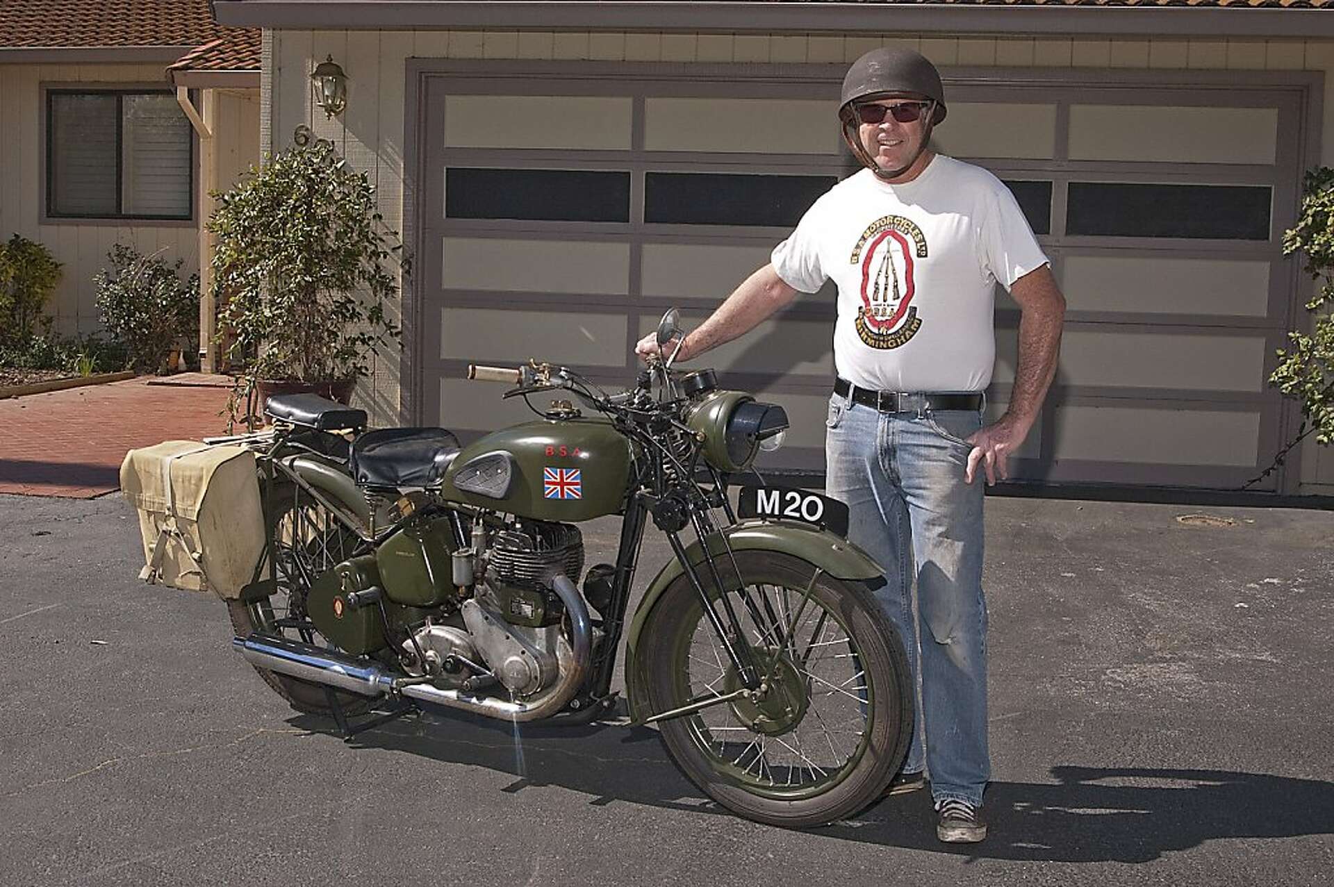 1940 BSA M20 military motorcycle