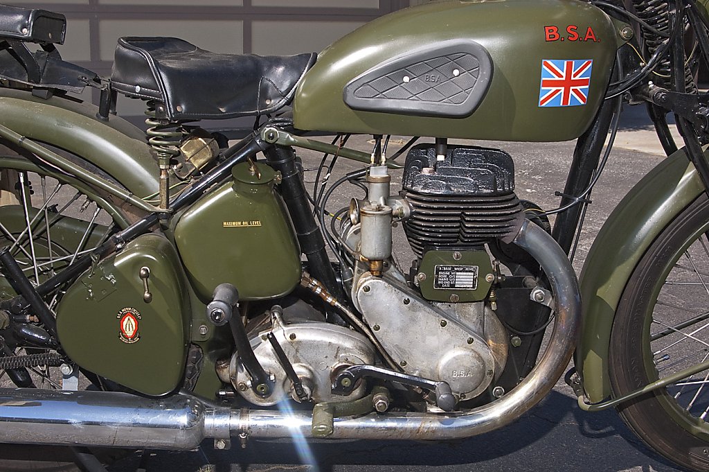 1940 BSA M20 military motorcycle