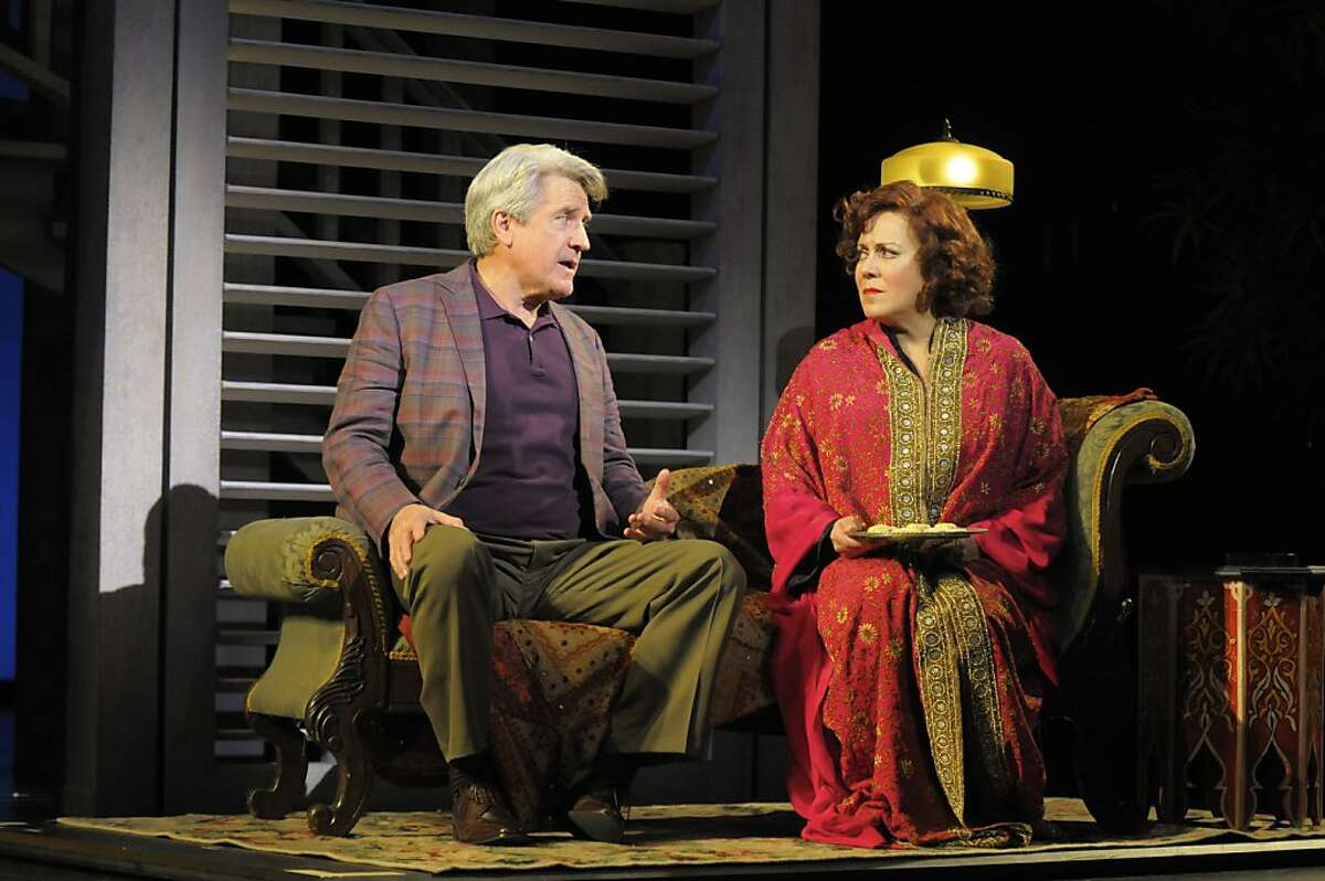 EXCLUSIVE to sfchron Tales_5_print_chronicle.jpg: Edgar Halcyon (Richard Poe) starts to fall in love with Anna Madrigal (Judy Kaye). Photo by Kevin Berne.