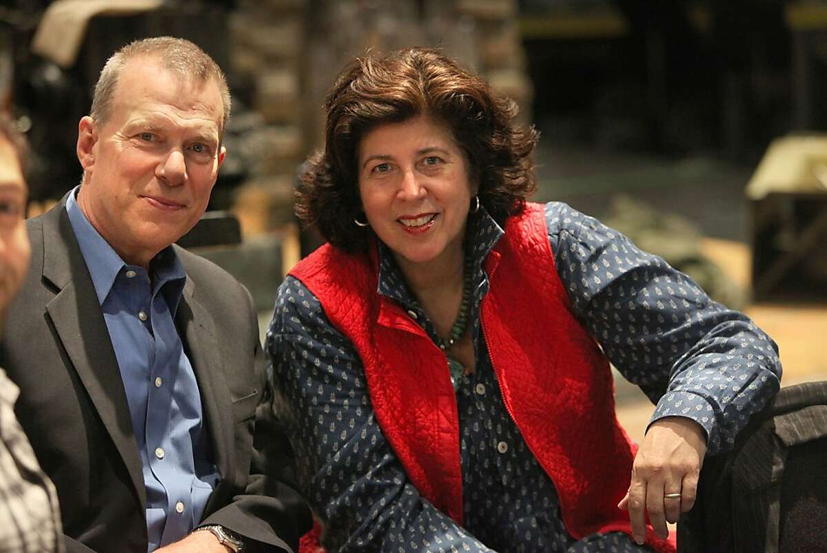 San Francisco Opera general director David Gockley (left) and director Francesca Zambello are together during rehearsal for the upcoming "Ring Cycle" at Zellerbach Rehearsal Hall, Calif., on Thursday, May 5, 2011.