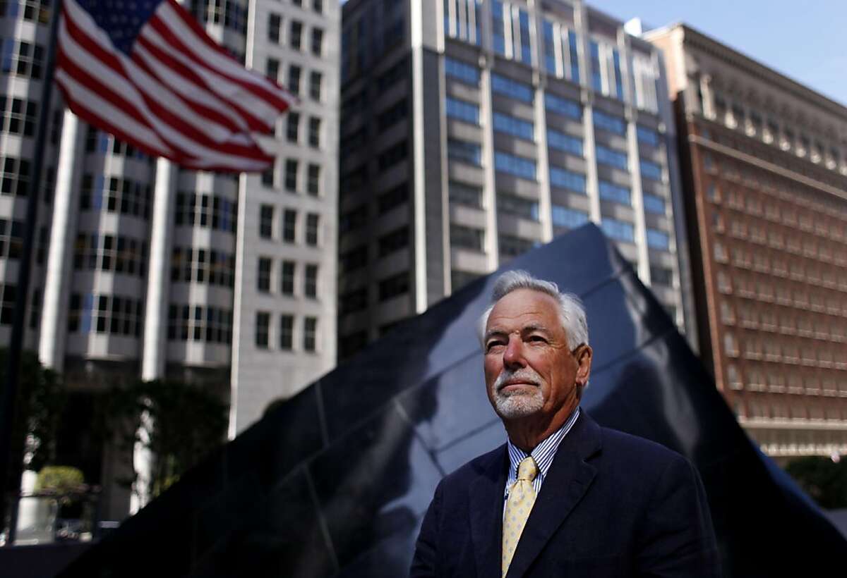 Mark Buell, head of the America's Cup Organizing Committee and the Rec and Park Commission and The Golden Gate National Parks Conservancy, stands for a portrait in front of the Banker's Heart in financial district on Friday May 13, 2011 in San Francisco, Calif. Mark Buell, head of the America's Cup Organizing Committee and the Rec and Park Commission and The Golden Gate National Parks Conservancy, stands for a portrait in front of the Banker's Heart in financial district on Friday May 13, 2011 in San Francisco, Calif.