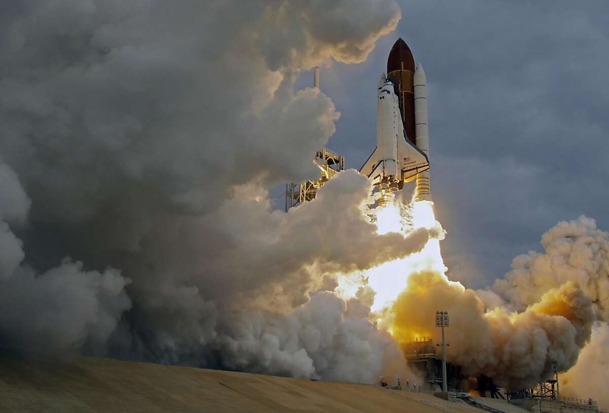 The space shuttle Endeavour lifts off from Kennedy Space Center at Cape Canaveral, Fla., Monday, May 16, 2011.