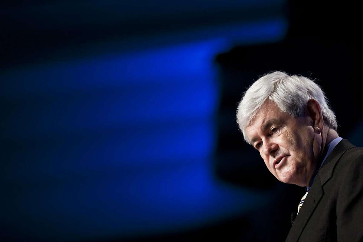 WASHINGTON - FILE: Former House Speaker of the House Newt Gingrich (R-GA) speaks during the 7th annual National Catholic Prayer Breakfast April 27, 2011 in Washington, DC. According to reports May 9, 2011, a spokesman for Gingrich said that the formerSpeaker of the House will announce via Facebook and Twitter on May 11, that he will run for U.S. President.