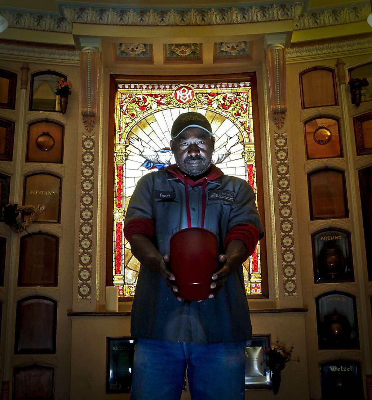 Emmitt Watson, seen on Wednesday, March 16, 2011 in San Francisco, Calif., is the caretaker and historian at the Columbarium in the Richmond district.