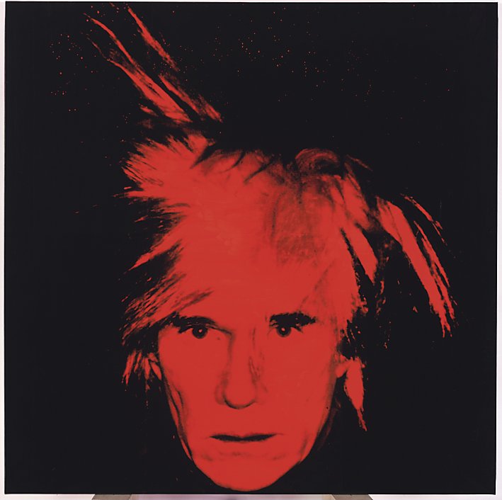 Andy Warhol red self-portrait up for auction