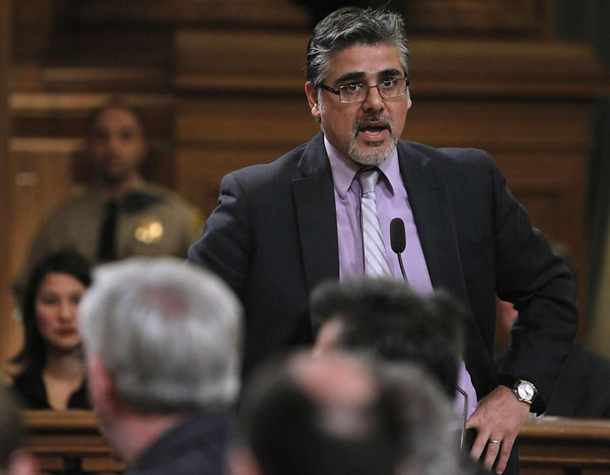 Supervisor John Avalos attends a Board of Supervisors meeting at City Hall in San Francisco, Calif., on Saturday, Jan. 8, 2011.