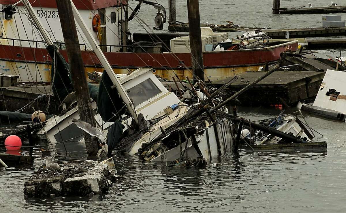 California tsunami damage