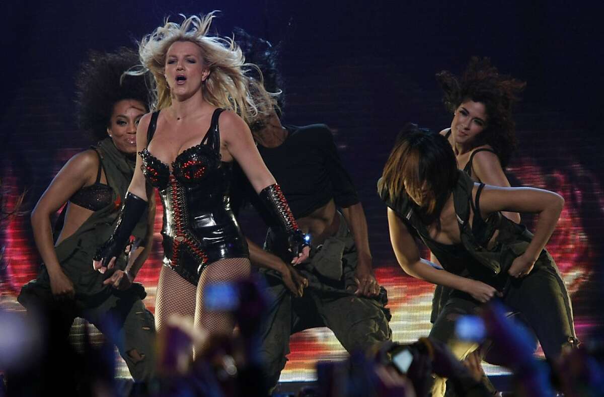 Britney Spears performs a free concert at the Bill Graham Civic Auditorium in San Francisco Calif, as part of Good Morning America's spring concert series on Sunday March 27, 2011.