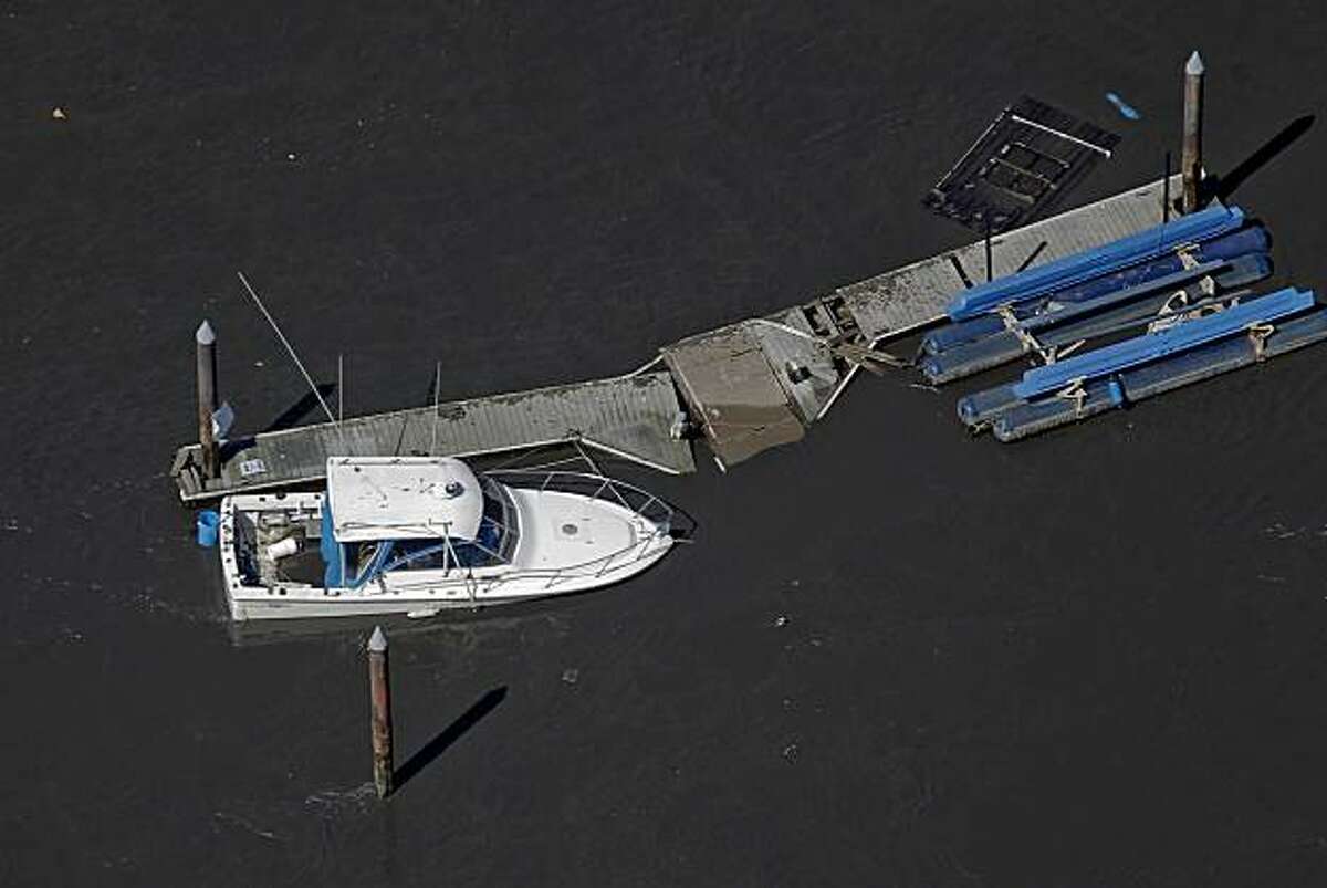 2011 tsunami surge in Santa Cruz after Japan quake