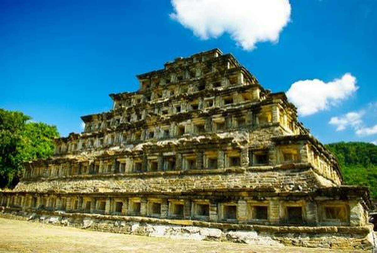 The Pyramid of the Niches at El Tajin is known for its 365 "niches" carved in and around the pyramid to symbolize the days of the year.