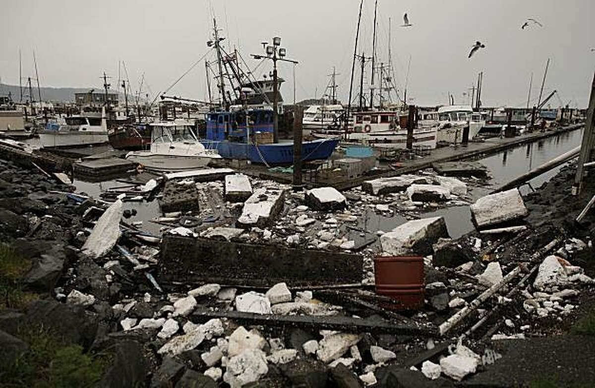 Crescent city tsunami damage