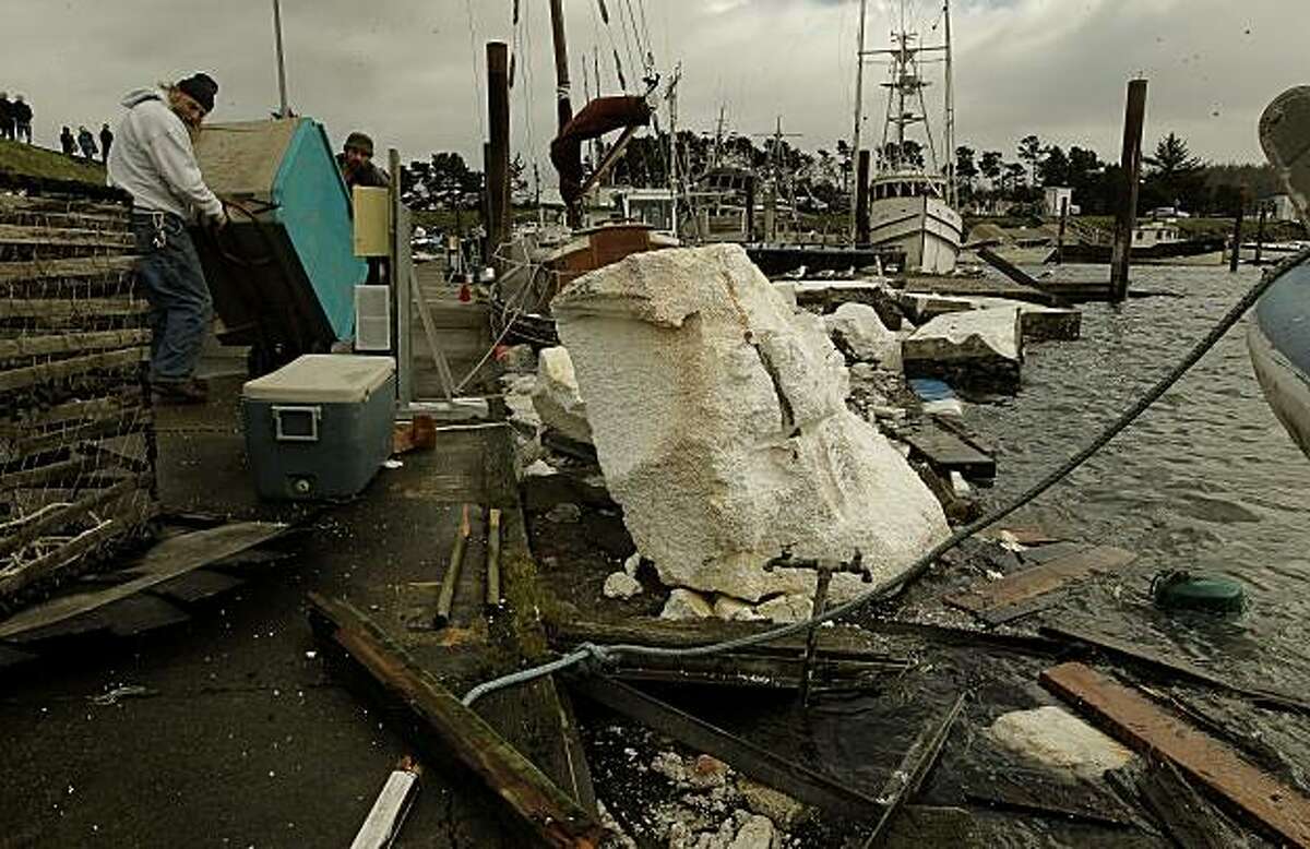 Crescent city tsunami damage