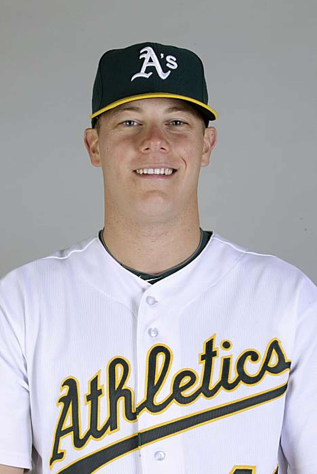This is a 2011 photo of Andrew Bailey of the Oakland Athletics baseball team. This image reflects the Oakland Athletics active roster as of Thursday, Feb. 24, 2011 when this image was taken.