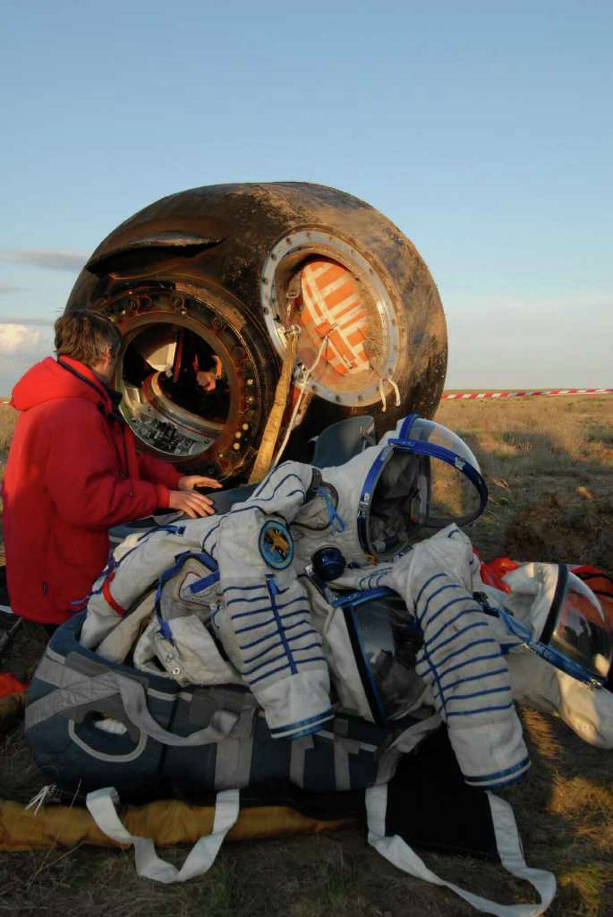 Soyuz Space Capsule Lands At Museum Of Flight