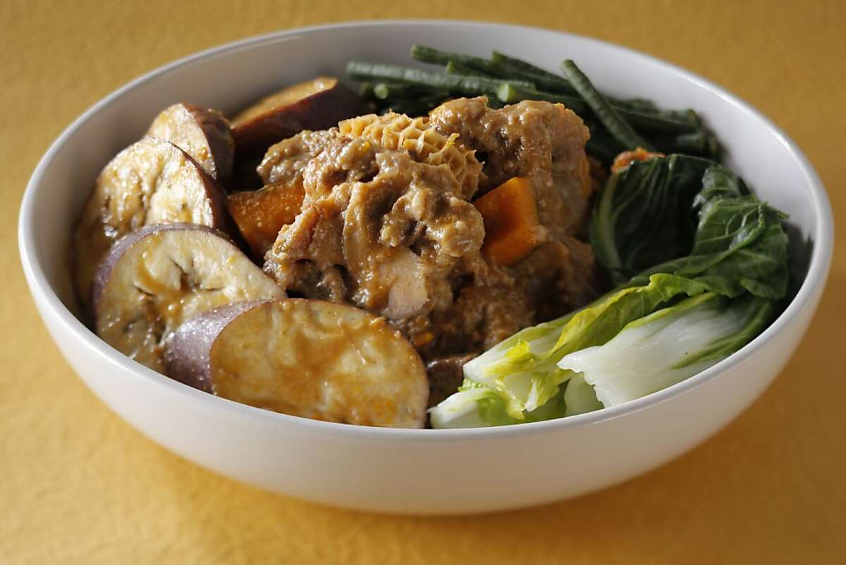 Kare Kare (Oxtail Stew) as seen in San Francisco, California on Friday, December 6, 2011. Food styled by Sarah Fritsche.