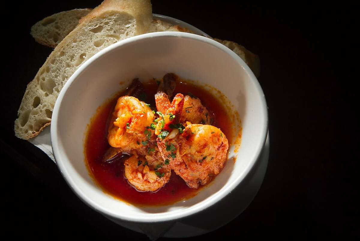 Shrimp with smoked paprika at Canela Restaurant in San Francisco, Calif., is seen on Saturday, December 3rd, 2011.