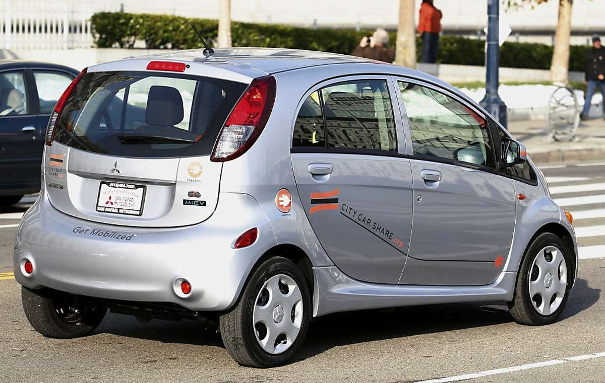 Mitsubishi Delivers Its Electric Car To S.f.