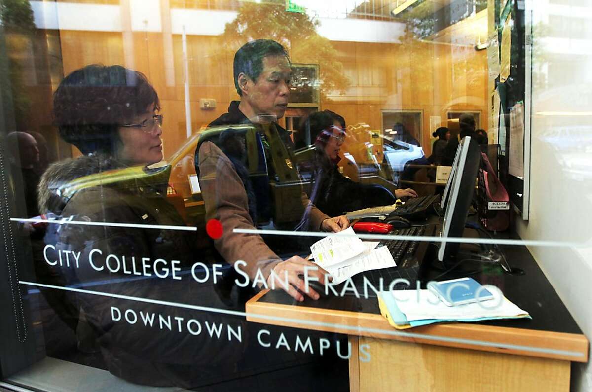 The front office of San Francisco's City College conducted business as normal even after California Governor Jerry Brown announced that the state needs to make about $1 billion in midyear cuts to schools and social services, after the state's revenues fell about $2.2 billion below previous estimates Tuesday December 13, 2011