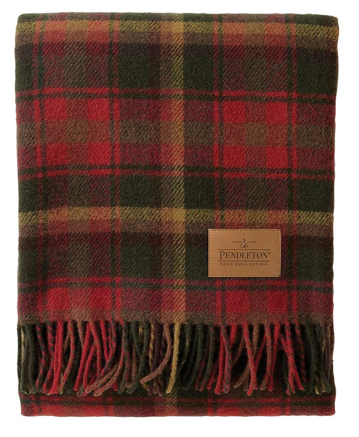 Cozy plaid, tartan throws warm up the cool nights