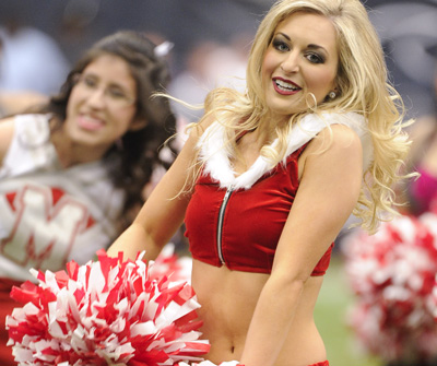 Aug. 25, 2011 - Cincinnati, Ohio, U.S - Cincinnati Bengals cheerleader on  the sidelines during the second half of the NFL football game between the  Carolina Panthers and the Cincinnati Bengals in