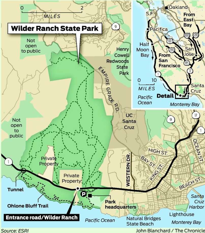 wilder ranch state park map Wilder Ranch Offers Great Ocean Views Bike Ride Sfgate wilder ranch state park map