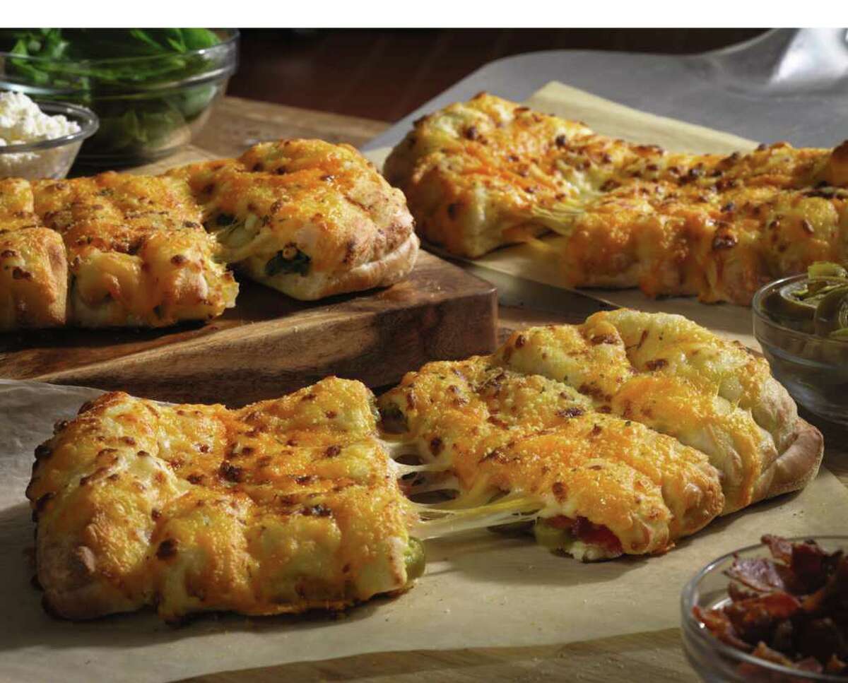 Domino's Stuffed Cheesy Bread with cheese baked into the bread.