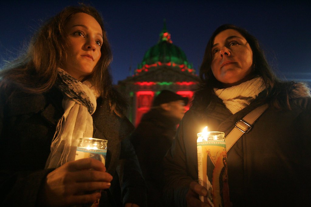 S.F. vigil for National Homeless Memorial Day