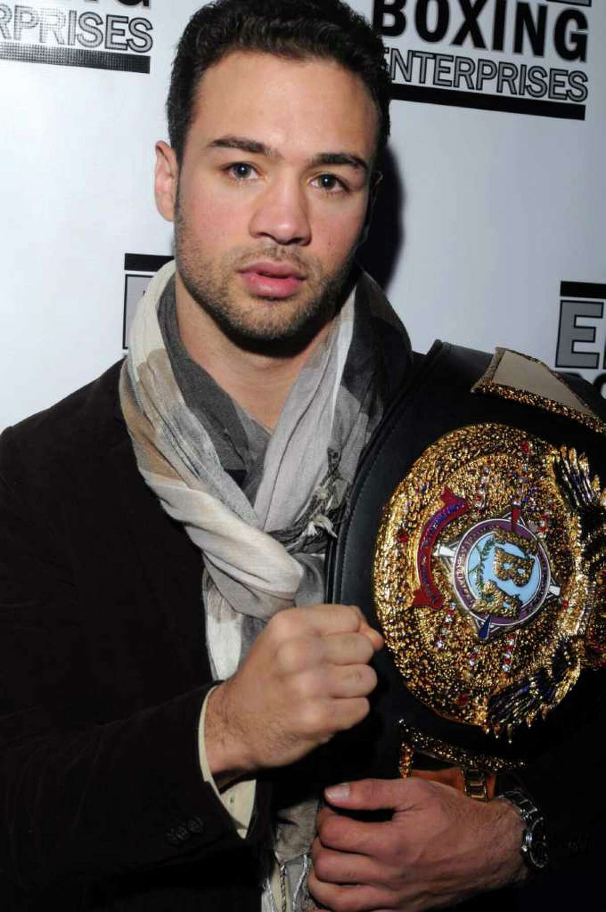 A reception was held at Danbury Billiards on Federal RD on Thursday Dec. 22, 2011 for Danbury boxer, Delvin Rodriguez, who captured the IBA Intercontinental title in the Junior Middleweight Division on Dec. 3 at Madison Square Garden.
