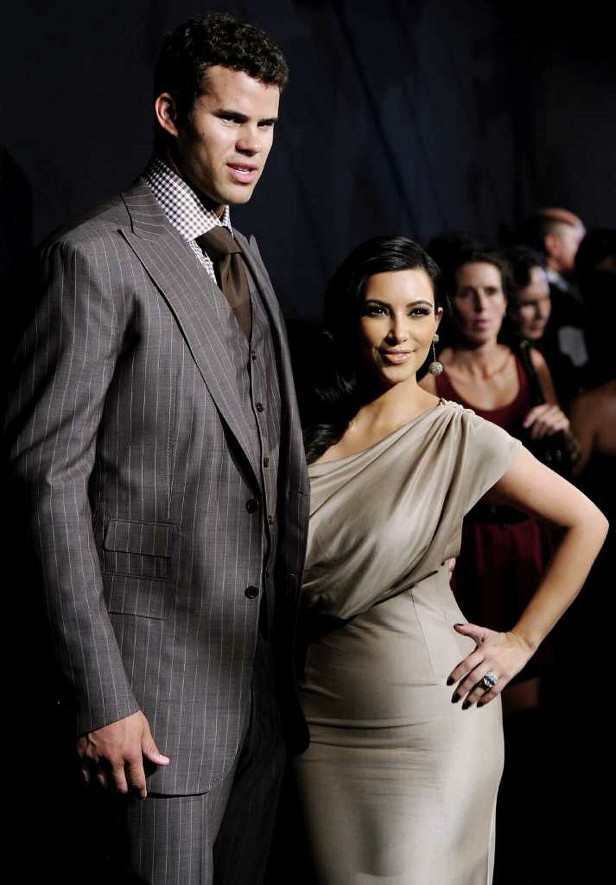 FILE - In this Aug. 31, 2011 file photo, newlyweds Kim Kardashian and Kris Humphries attend a party thrown in their honor at Capitale in New York. Humphries filed for an annulment of the couple's 72-day marriage on Thursday in Los Angeles. (AP Photo/Evan Agostini, file)