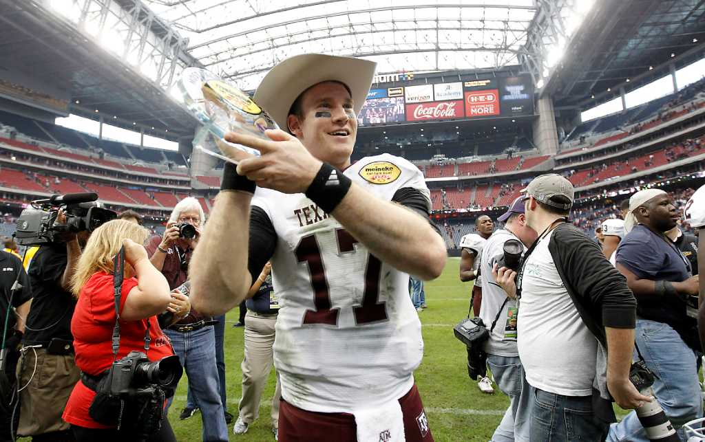 WATCH: Former Texas A&M stars Myles Garrett and Von Miller exchange jerseys