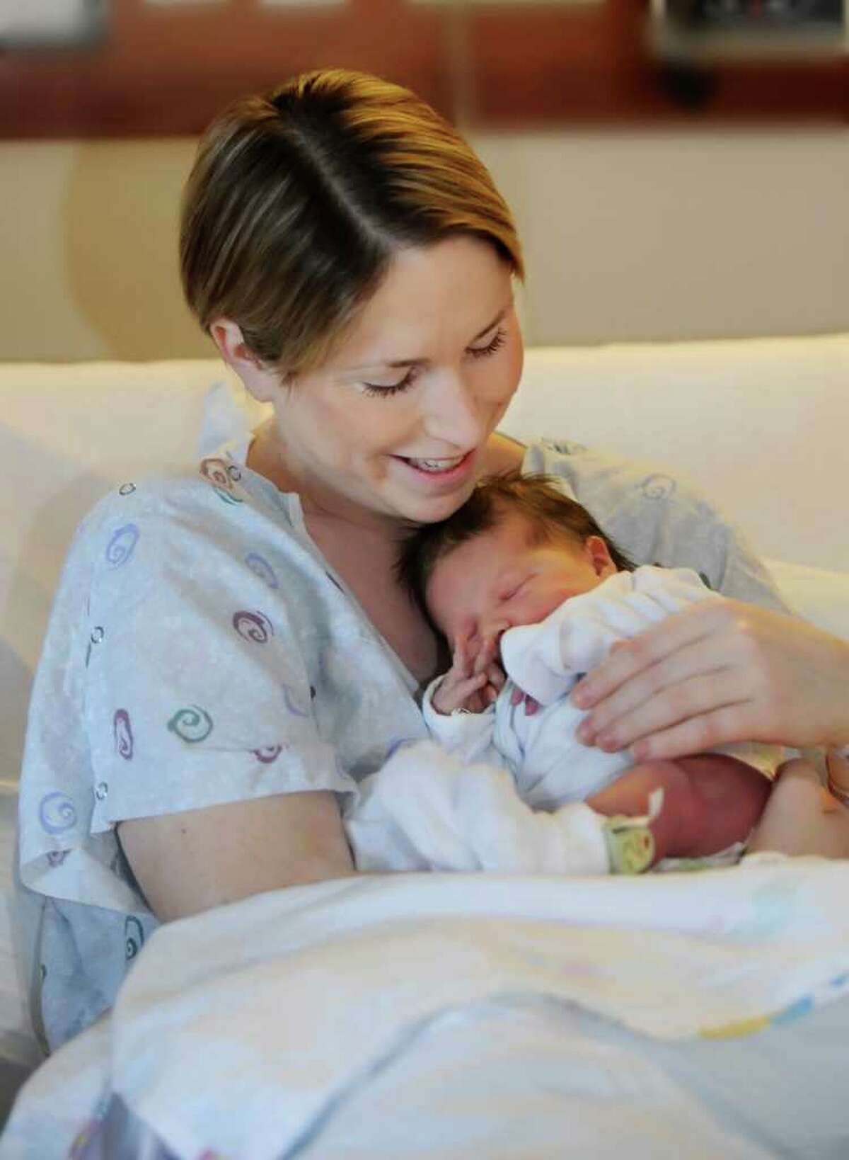The first baby of the year, Carolyn Vanderbilt, was born at 12:02 a.m. to Roxanne and Hugh Vanderbilt, of Greenwich Monday, Jan. 1, 2012. The baby was weight was 9 pounds, 1 ounce.