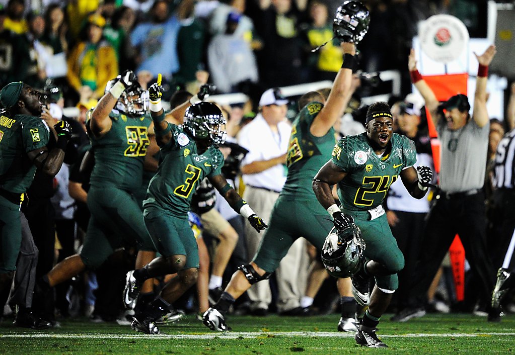 Oregon Ducks win record-setting Rose Bowl 45-38