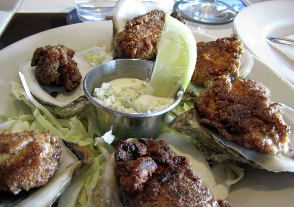 Barbecue oysters at Little Daddy's Gumbo Bar in League City.  