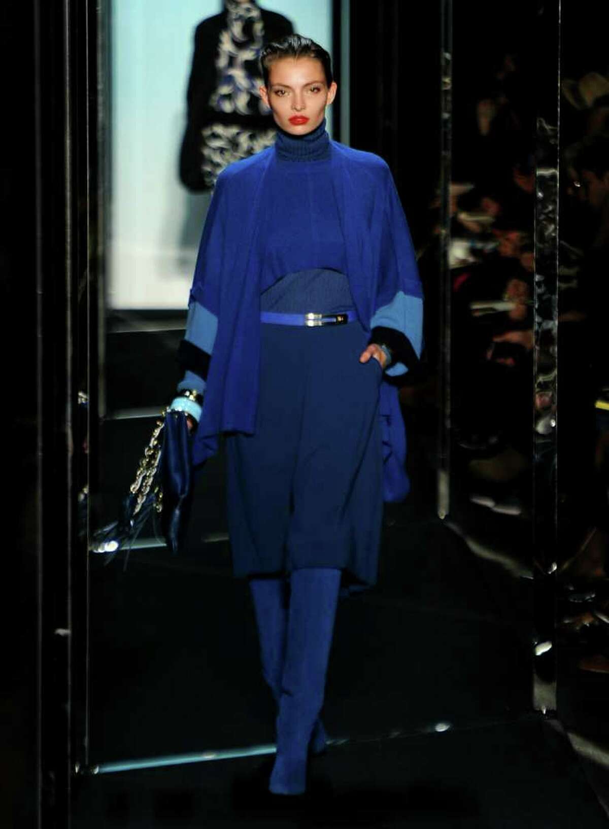 ONE TONE: Monochromatic dressing lengthens the torso. Diane von Furstenberg showed the look on her fall runways.